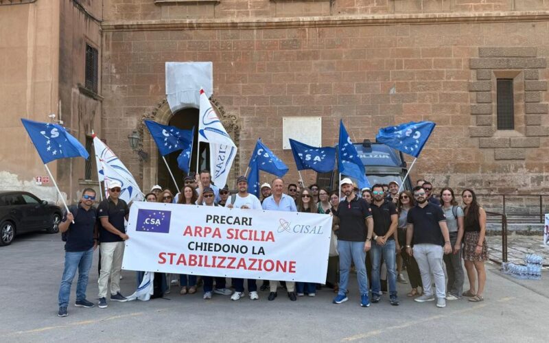 Palermo Arpa, sit-in del Csa-Cisal all’Ars: “Domani incontro con Galvagno”
