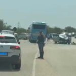 Scontro auto-pullman allo svincolo Siracusa Nord: nessun ferito