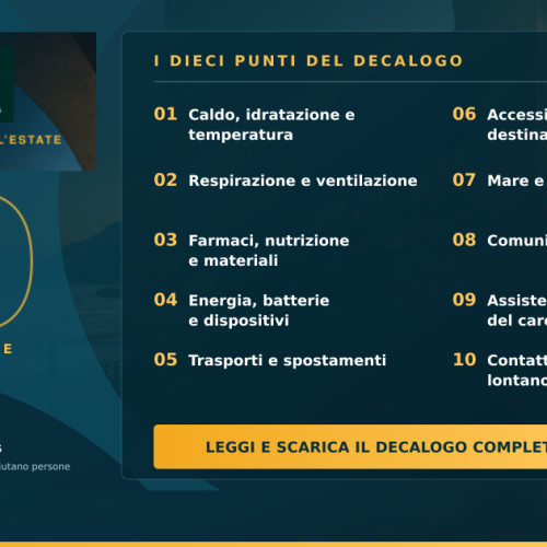 Decalogo AISLA per l’estate: 10 modi per affrontare il caldo per i pazienti con SLA