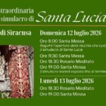 Esposizione straordinaria del simulacro di Santa Lucia