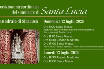 Esposizione straordinaria del simulacro di Santa Lucia