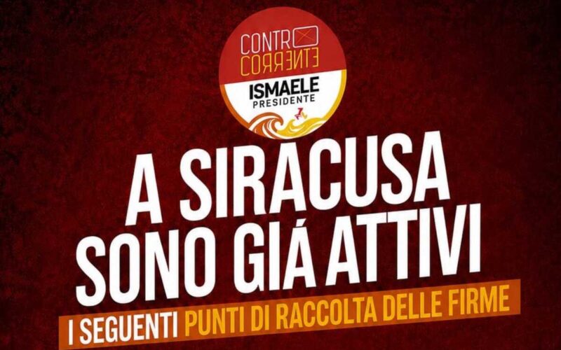 Siracusa emergenza acqua firme Controcorrente