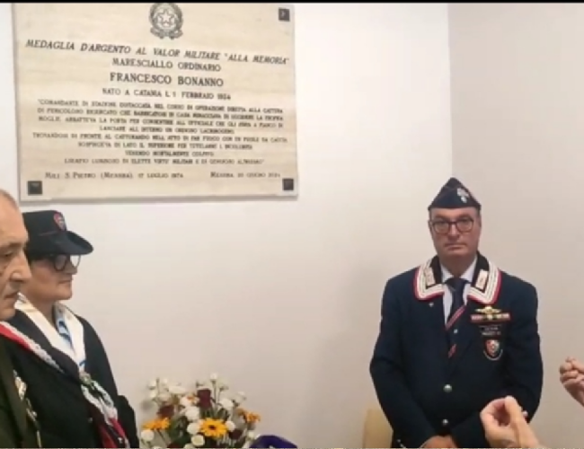 Messina ricorda il Maresciallo Francesco Bonanno nel 52° anniversario del sacrificio