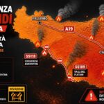 Le fiamme invadono strade e autostrade, chiusa la SS114 “Orientale Sicula”