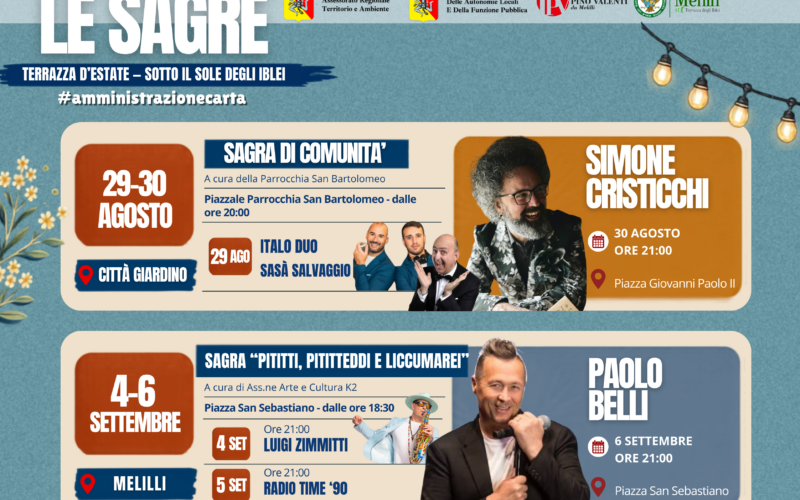 Melilli sagre artisti