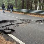 Etna: scossa di magnitudo 3.9 a Linguaglossa, fratturata strada per Piano Provenzana