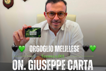Melilli, nasce “Orgoglio Melillese”: il sindaco Carta inaugura la campagna tesseramenti A.P.D. con la card n.001