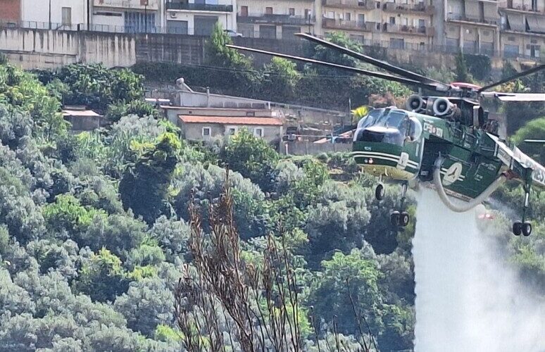 Chiaramonte Gulfi, incendio nella pineta di contrada Santa Lucia: le fiamme minacciano abitazioni e centro abitato