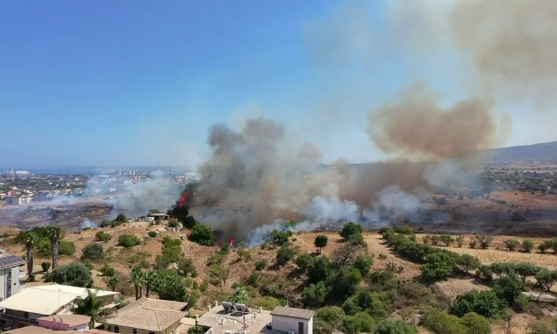 incendio vallone alla pineta foto wltv s.r.l.s.