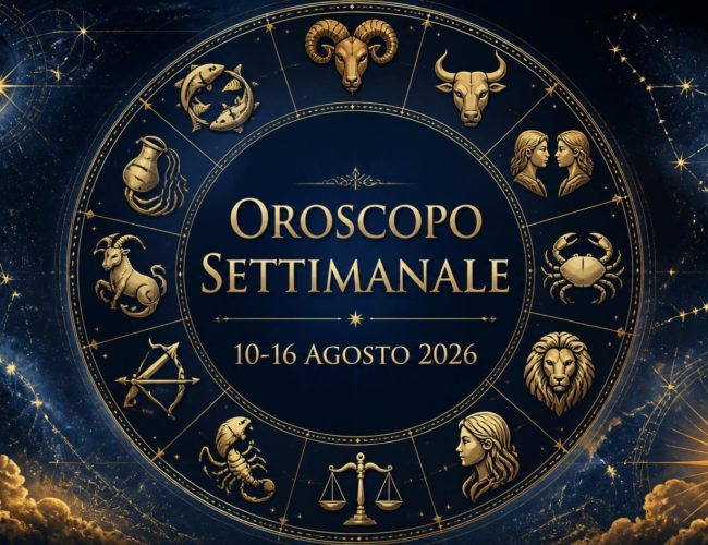 Oroscopo della settimana dal 10 al 16 agosto 2026: amore, lavoro, salute e fortuna