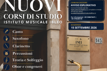 Melilli, al via la manifestazione di interesse per i nuovi corsi dell’Istituto Musicale Ibleo “Emanuele Carta”