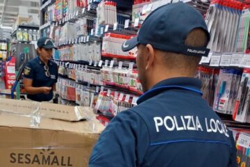 Melilli: sequestrati 250 articoli di cancelleria privi di marchio
