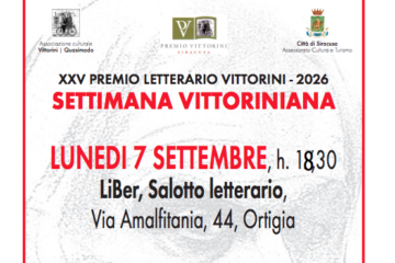Premio Vittorini al via la Settimana Vittoriniana a Siracusa