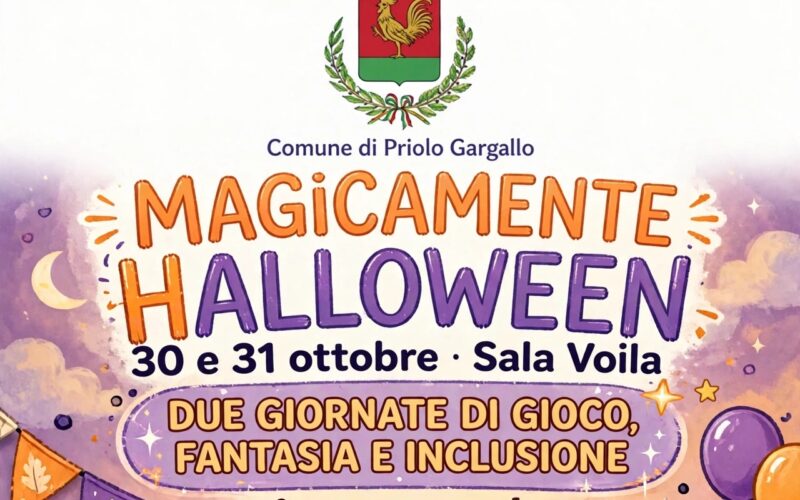 “Magicamente Halloween” a Priolo Gargallo: due giornate di gioco, fantasia e inclusione per i più piccoli