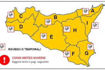 Sicilia maltempo: allerta arancione in tutta la Sicilia