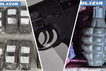 Catania, maxi blitz antiracket e droga a San Cristoforo: arrestato un 28enne, sequestrati un chilo di hashish, una pistola e una granata