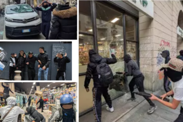 Milan gripped by urban guerrilla warfare: looting and clashes in the city center, over 160 arrests